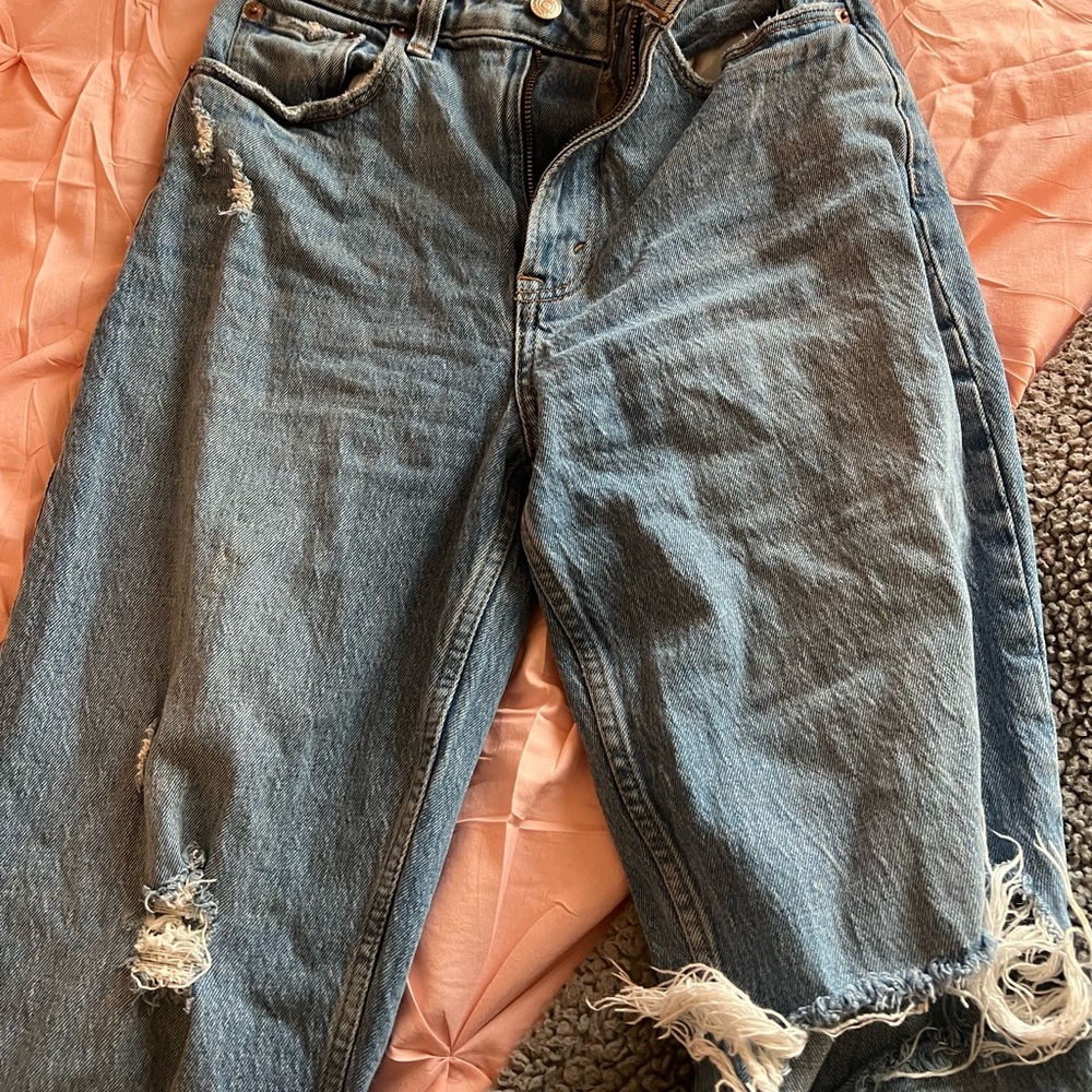 Abercrombie CURVY JEANS 80s mom jeans short